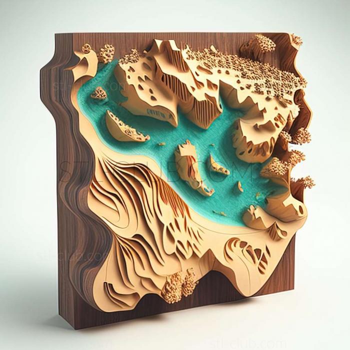 3D model Other islands in the Maldives (STL)